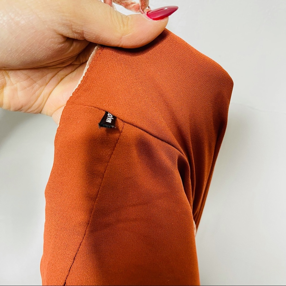 MAJORELLE “Nina” Velvet Mini Wrap Dress - Picture 9 of 9